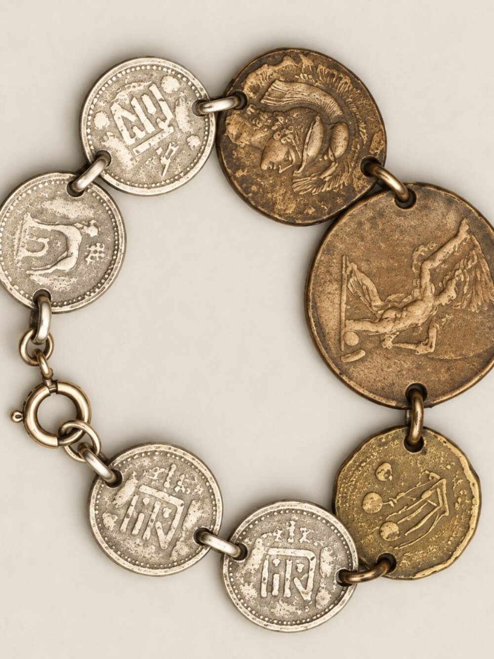 Vintage Coin Link Bracelet